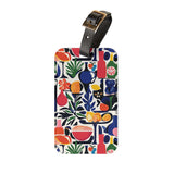 Modern Mediterranean Abstract Art Luggage Tag