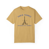 Paris Travel in France Unisex Garment-Dyed Oversized T-shirt