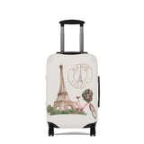 Paris France Romantic Stretch Luggage Cover