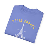 Paris Travel in France Unisex Garment-Dyed Oversized T-shirt