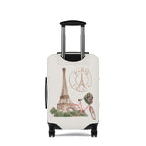 Paris France Romantic Stretch Luggage Cover