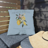 Amalfi Coast Lemons Outdoor Patio Pillow