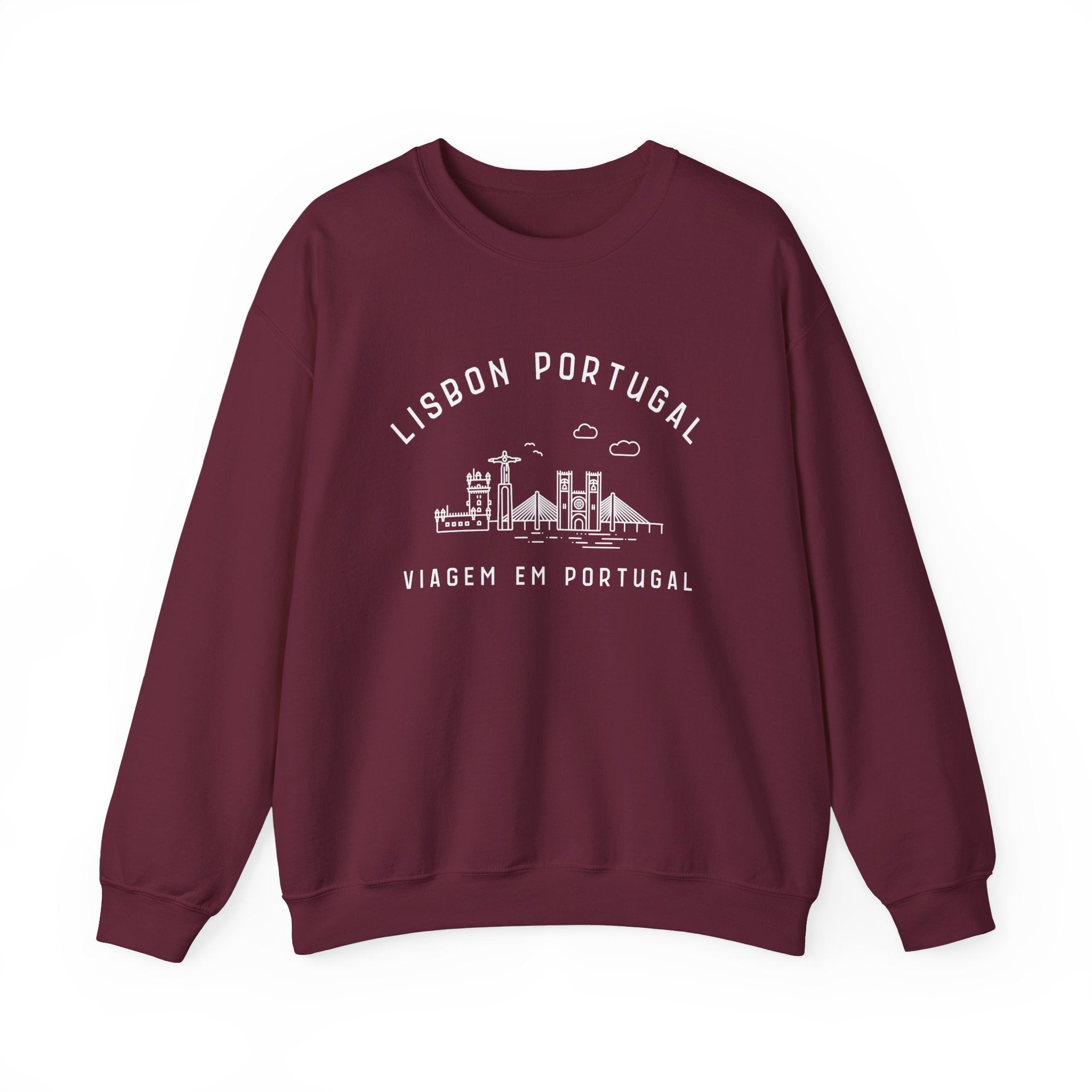 Lisbon Portugal Crewneck Sweatshirt, Travel To Portugal, Portuguese Travel, Travel Shirt, Aesthetic Sweater, Wedding Honeymoon