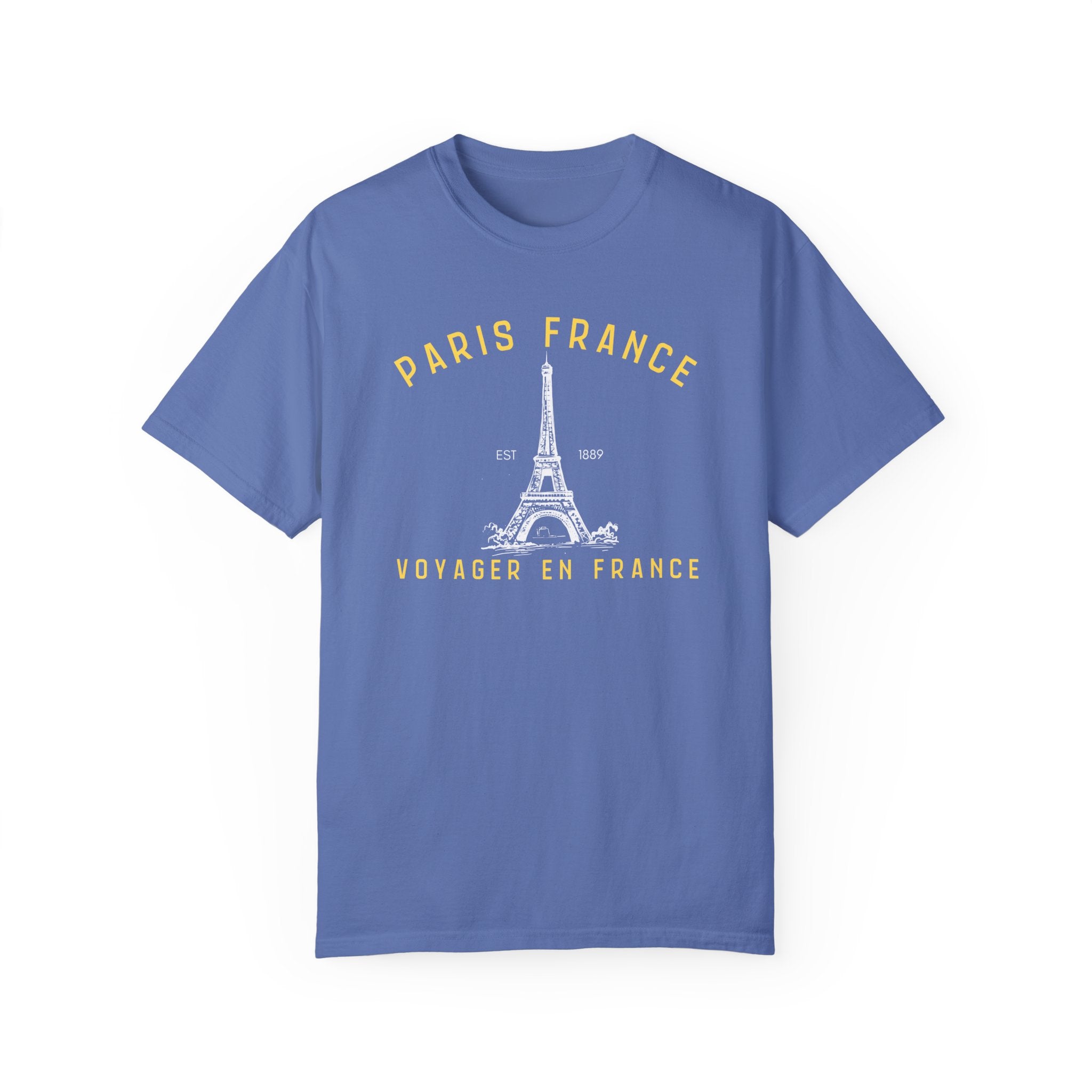 Paris Travel in France Unisex Garment-Dyed Oversized T-shirt