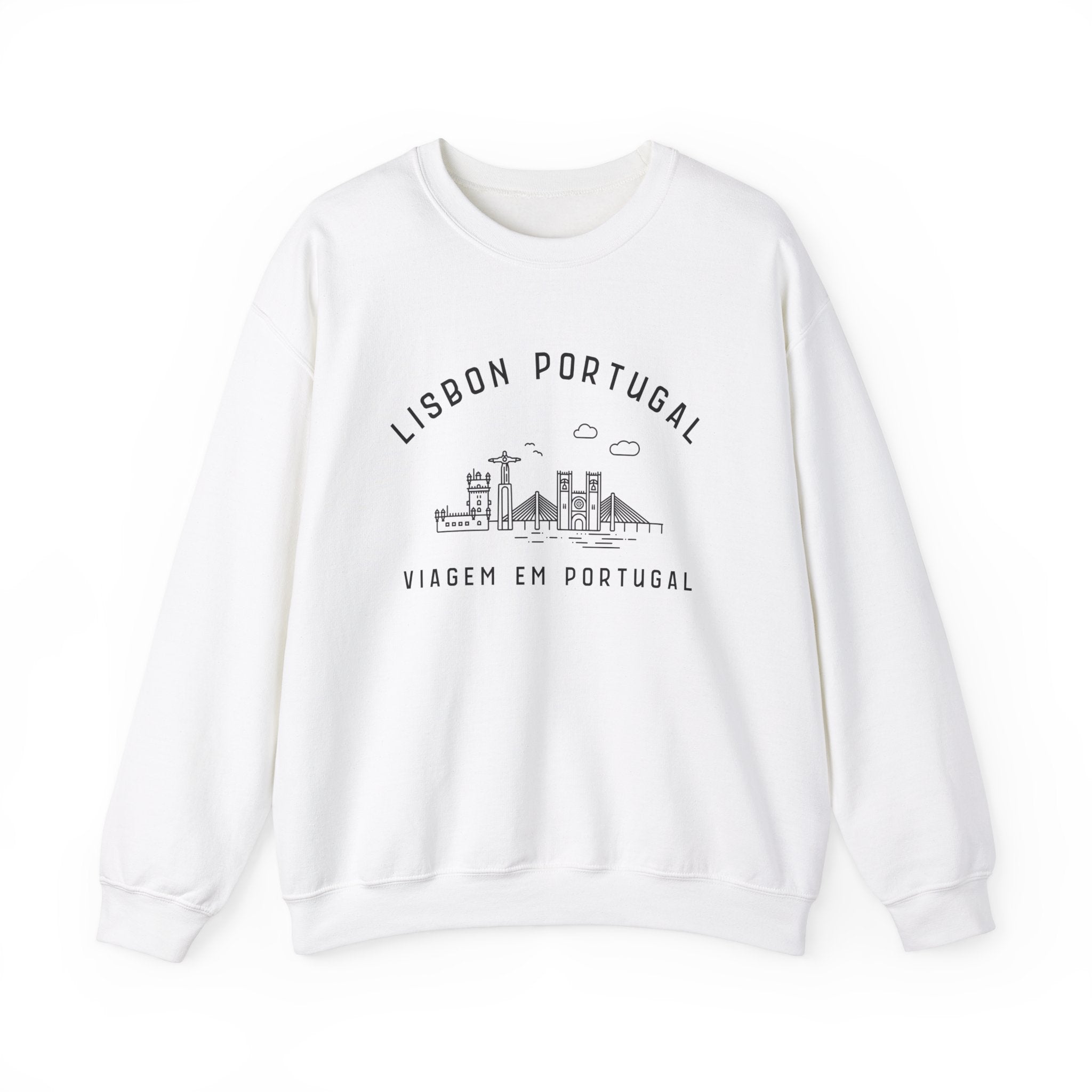 Lisbon Portugal Crewneck Sweatshirt, Travel To Portugal, Portuguese Travel, Travel Shirt, Aesthetic Sweater, Wedding Honeymoon