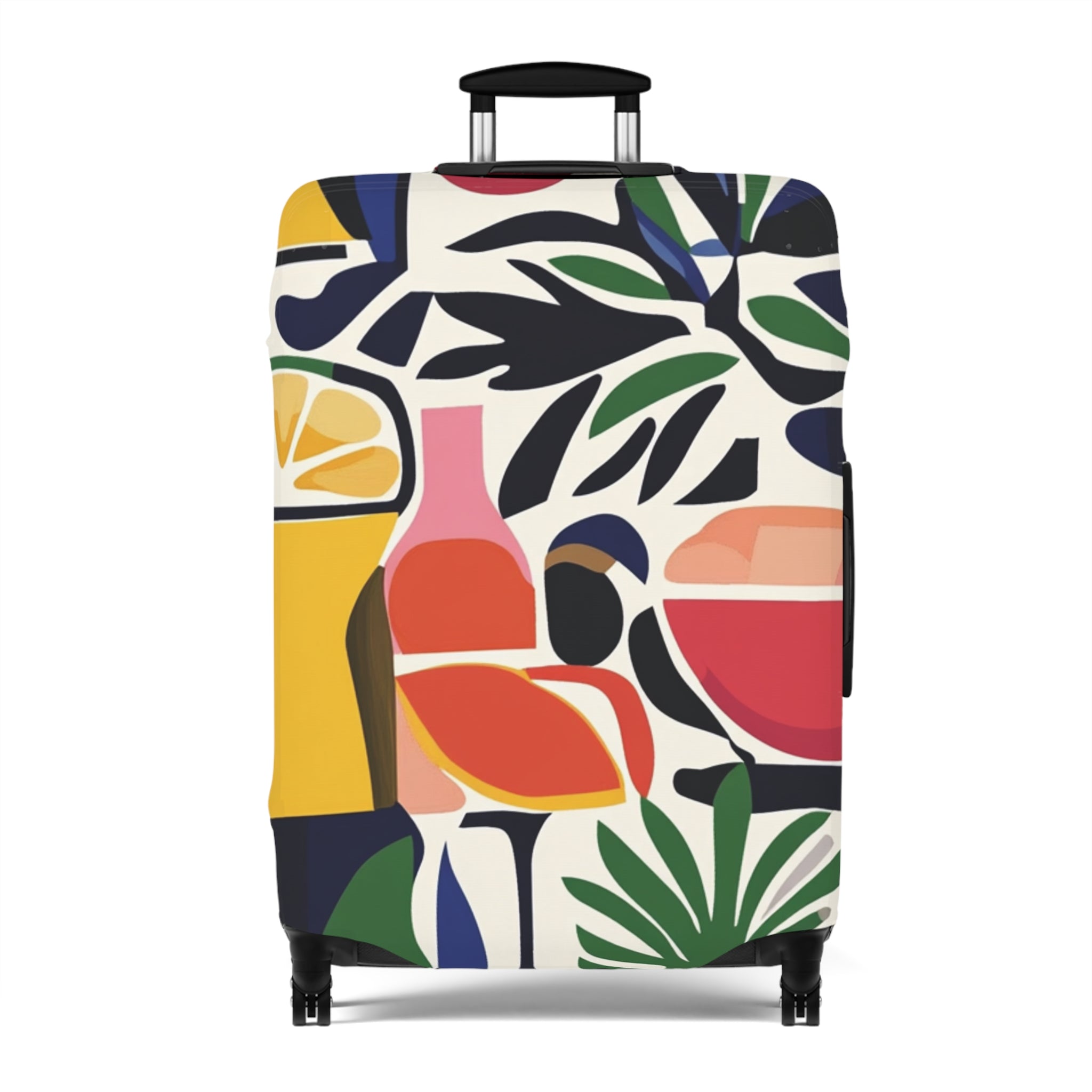 Modern Mediterranean Abstract Art Luggage Cover