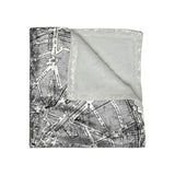 Vintage Paris City Map Luxe Velvet Blanket