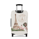 Paris France Romantic Stretch Luggage Cover