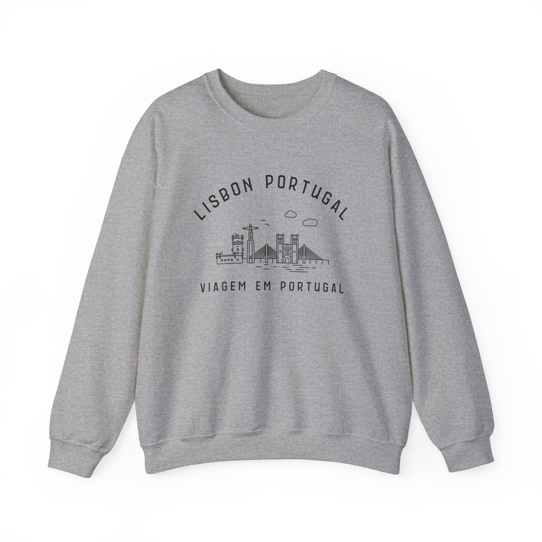 Lisbon Portugal Crewneck Sweatshirt, Travel To Portugal, Portuguese Travel, Travel Shirt, Aesthetic Sweater, Wedding Honeymoon