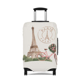 Paris France Romantic Stretch Luggage Cover