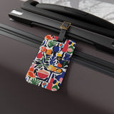 Modern Mediterranean Abstract Art Luggage Tag