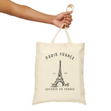 Paris France Tote Bag, Travel To France Canvas Tote, Paris Landmark, French European Vacation, Valentines Day Gift Bag, Emily Paris, French