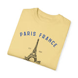 Paris Travel in France Unisex Garment-Dyed Oversized T-shirt