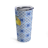 Amalfi Coast Blue Tiles & Lemons Tumbler, Amalfi Italy, Travel in Italy Cup, Gift Italian Mom, Italian Wedding Shower Honeymoon in Italy