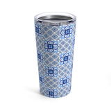 Amalfi Coast Blue Tiles & Lemons Tumbler, Amalfi Italy, Travel in Italy Cup, Gift Italian Mom, Italian Wedding Shower Honeymoon in Italy