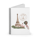 Paris France Romantic Lined Spiral Notebook