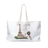 Paris France Romantic Large Weekender Tote