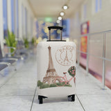 Paris France Romantic Stretch Luggage Cover