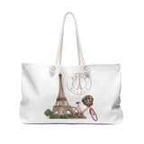 Paris France Romantic Large Weekender Tote