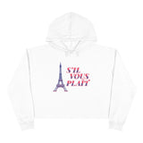 S'il Vous Plaît Crop Hoodie