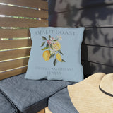 Amalfi Coast Lemons Outdoor Patio Pillow