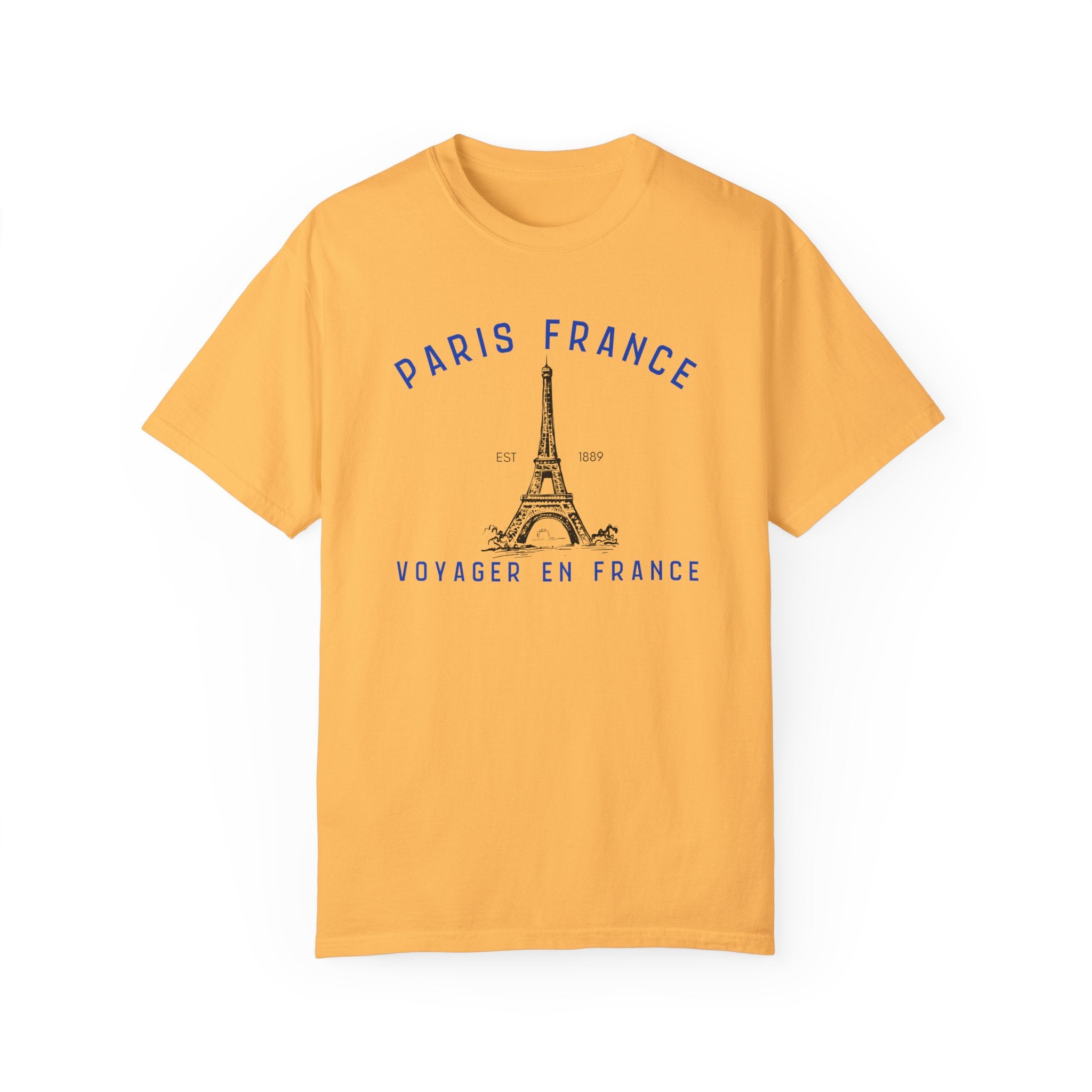 Paris Travel in France Unisex Garment-Dyed Oversized T-shirt