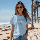 Los Angeles Pacific Coast California Palms Shirt, LA California, California Trendy Cute Aesthetic T-Shirt, Oversized Comfort Colors Tee